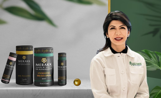 MERAKK, a company founded by Dr. Rupam Khanna, offers self-care products that exemplify joy in simplicity and sustainability